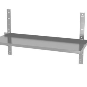 Állítható fali polc, 2 konzollal, HENDI, 1000x300x(H)600mm