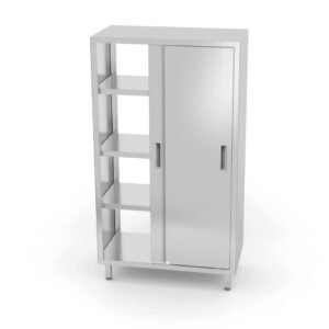 Tányértároló szekrény tolóajtókkal, HENDI, Kitchen Line, 800x700x(H)1800mm