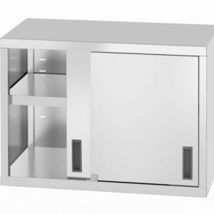 Akasztószekrény – hegesztett, tolóajtókkal, HENDI, Profi Line, 800x400x(H)600mm