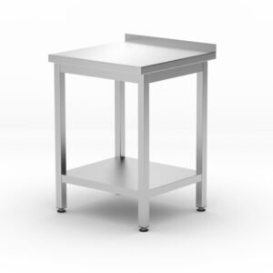 Fali munkaasztal polc Budget Line – csavarozott, mélység: 600 mm, HENDI, Kitchen Line, 600x600x(H)850mm
