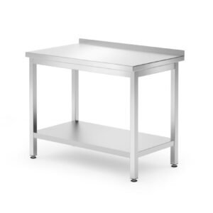 Fali munkaasztal polc Budget Line – csavarozott, mélység: 600 mm, HENDI, Kitchen Line, 1000x600x(H)850mm