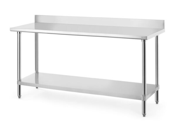 Munkaasztal magasított hátlappal, HENDI, Budget Line, 1200x600x(H)950mm