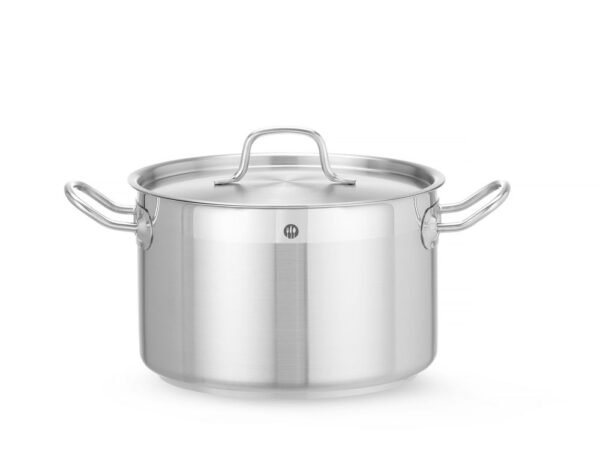 Közepes fazék- fedővel, HENDI, Profi Line, 6,7L, ⌀240x(H)150mm