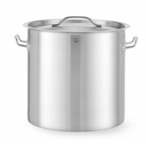 Magasan lábas - fedővel, HENDI, Budget Line, 25L, ⌀345x(H)350mm