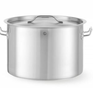 Magasan lábas - fedővel, HENDI, Budget Line, 36L, ⌀360x(H)360mm