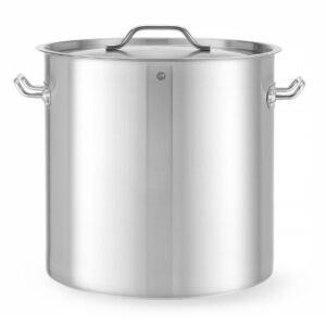 Magasan lábas - fedővel, HENDI, Budget Line, 50L, ⌀400x(H)400mm