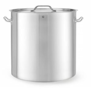 Magasan lábas - fedővel, HENDI, Budget Line, 98L, ⌀500x(H)500mm