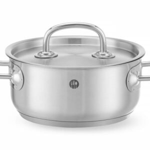 Alacsony lábas - fedéllel, HENDI, Kitchen Line, 1,4L, ⌀160x(H)75mm