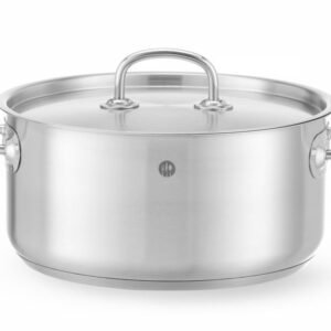 Alacsony lábas - fedéllel, HENDI, Kitchen Line, 4,9L, ⌀240x(H)110mm