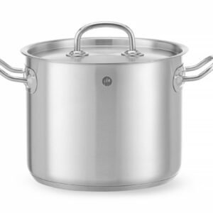 Magas fazék- fedővel, HENDI, Kitchen Line, 5L, ⌀200x(H)160mm