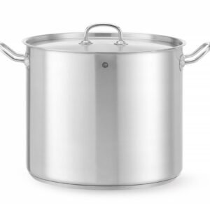 Magas fazék- fedővel, HENDI, Kitchen Line, 21L, ⌀320x(H)270mm
