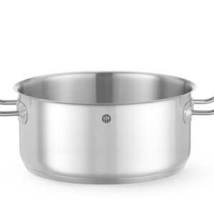 Alacsonyan falú edény - fedél nélkül, HENDI, Kitchen Line, 4,9L, ⌀240x(H)110mm