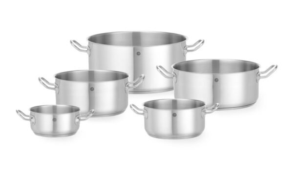 Alacsonyan falú edény - fedél nélkül, HENDI, Kitchen Line, 7,3L, ⌀280x(H)120mm