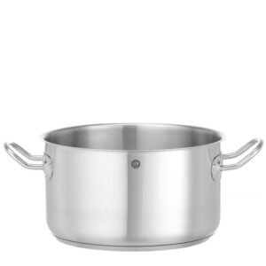 Főzőedény közepes méretű - fedél nélkül, HENDI, Kitchen Line, 6L, ⌀240x(H)135mm