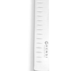 Sonka/lazackés, HENDI, Profi Line, Granton bemetszések, Fekete, (L)430mm