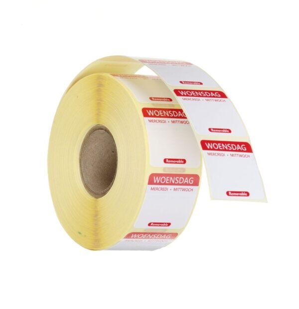 Napi élelmiszerbiztonsági címkék, többször használatos, könnyen kivehető , HENDI, Zöld, 1000 db., 25x25mm