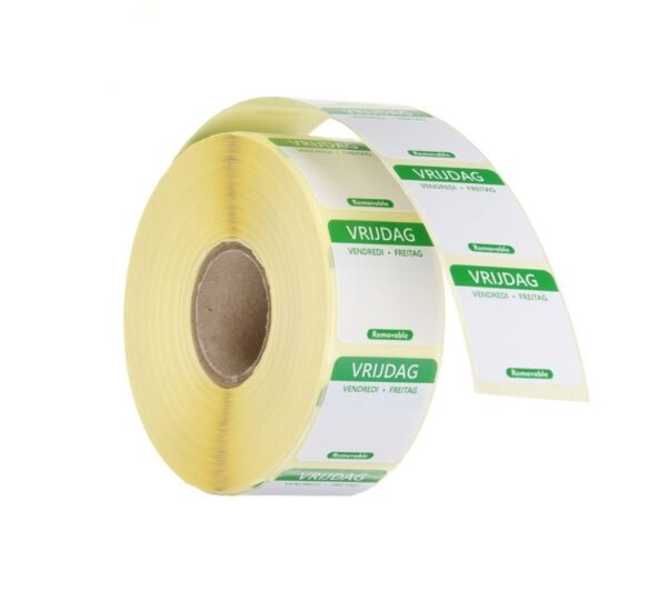 Napi élelmiszerbiztonsági címkék, többször használatos, könnyen kivehető , HENDI, Zöld, 1000 db., 25x25mm