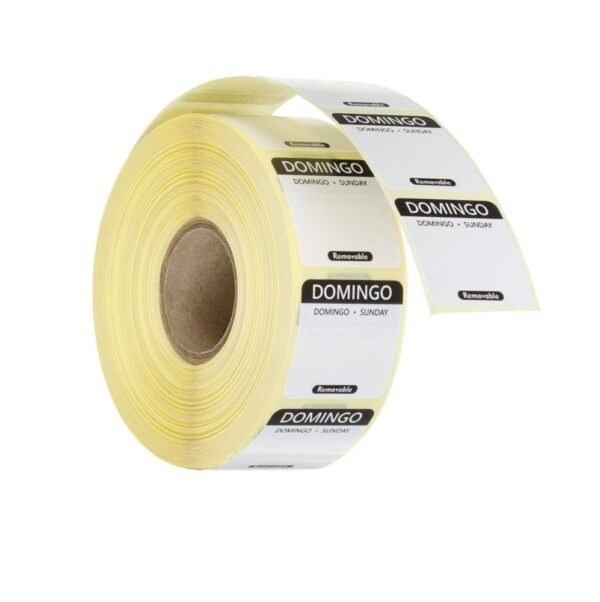 Napi élelmiszerbiztonsági címkék, többször használatos, könnyen kivehető , HENDI, Fekete, 1000 db., 25x25mm