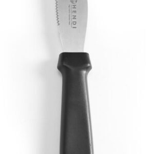 Vajazó kés - fogazott, HENDI, Fekete, (L)210mm