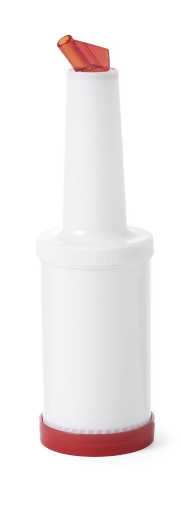Tároló- és kiöntő palack, BarUp, 0,8L, Fehér, ⌀90x(H)300mm