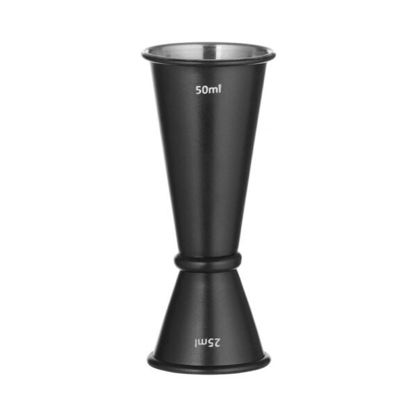 Jigger 25/50 ml, BarUp, Fekete, ⌀44x(H)110mm