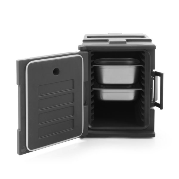 Termoláda 2x GN 1/1 200, AmerBox, Sötét szürke, 477x680x(H)620mm